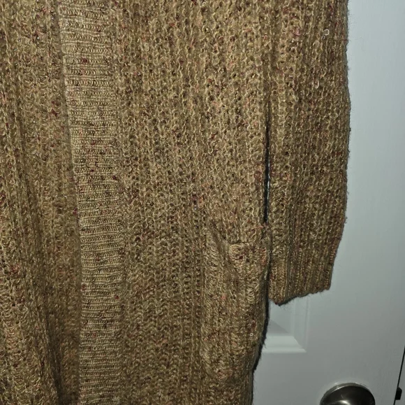 BB Dakota Steve Madden Tan Knit Women's Cardigan Medium - Picture 3 of 4